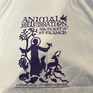 Animal celebration T-shirt for the feast of Saint Francis